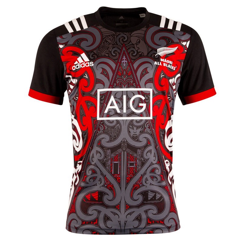 Tailandia Camiseta de Entrenamiento Rugby All Blacks 2018 Negro